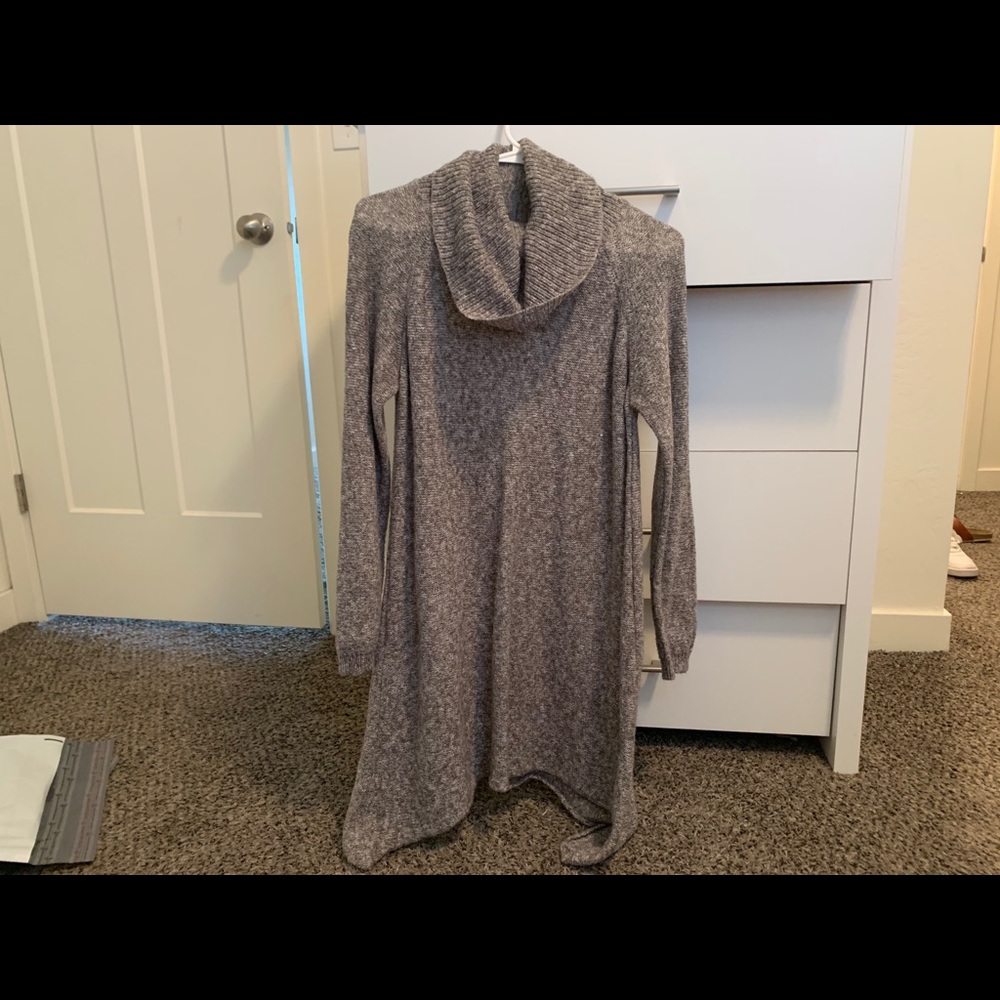 Turtle neck sweater dress